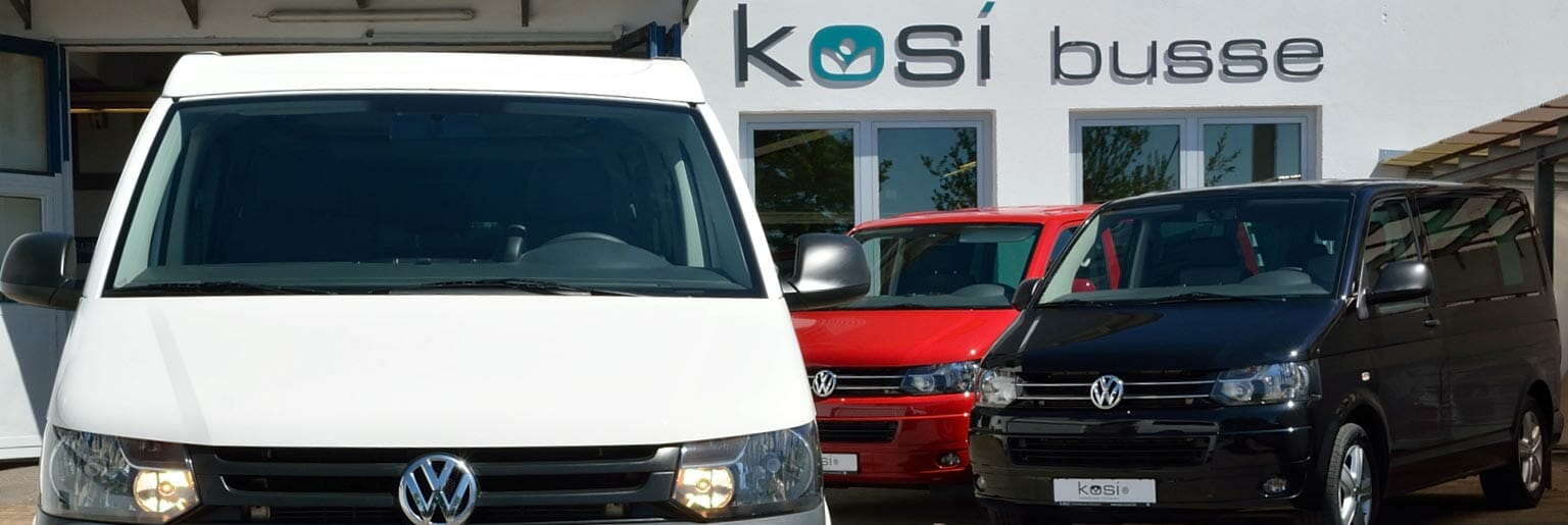 Kosi Busse Ostbayerns größter VW Bus und VW Bus Camping Experte. Ihr VW Bus Händler, VW Bus Camper Ausbau / Umbau und Fahrzeugservice in unserer Bulli Werkstatt